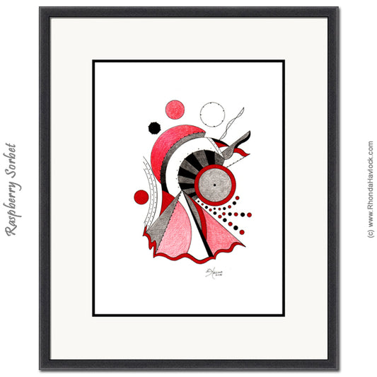 RASPBERRY SORBET - Original Drawing