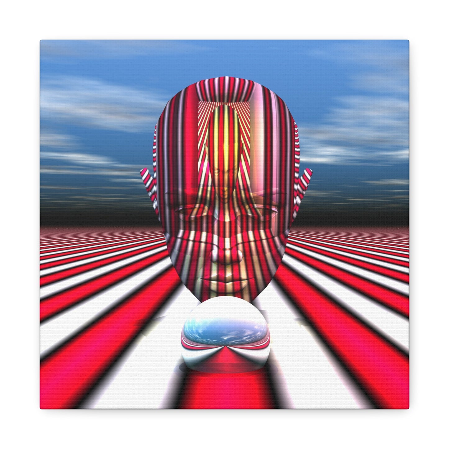 Transient Boxed Mind Trap - Canvas, Gallery Wrapped - 12" x 12" x 1.25" - Master Minds Series - Ready to Hang!