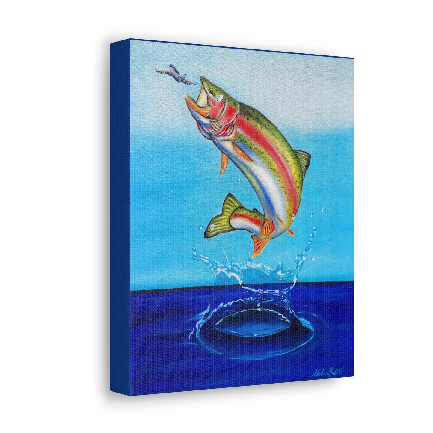 The BIG One - Canvas, Gallery Wrapped - 8" x 10" x 1.25" - Surrealism Series - Ready to Hang!