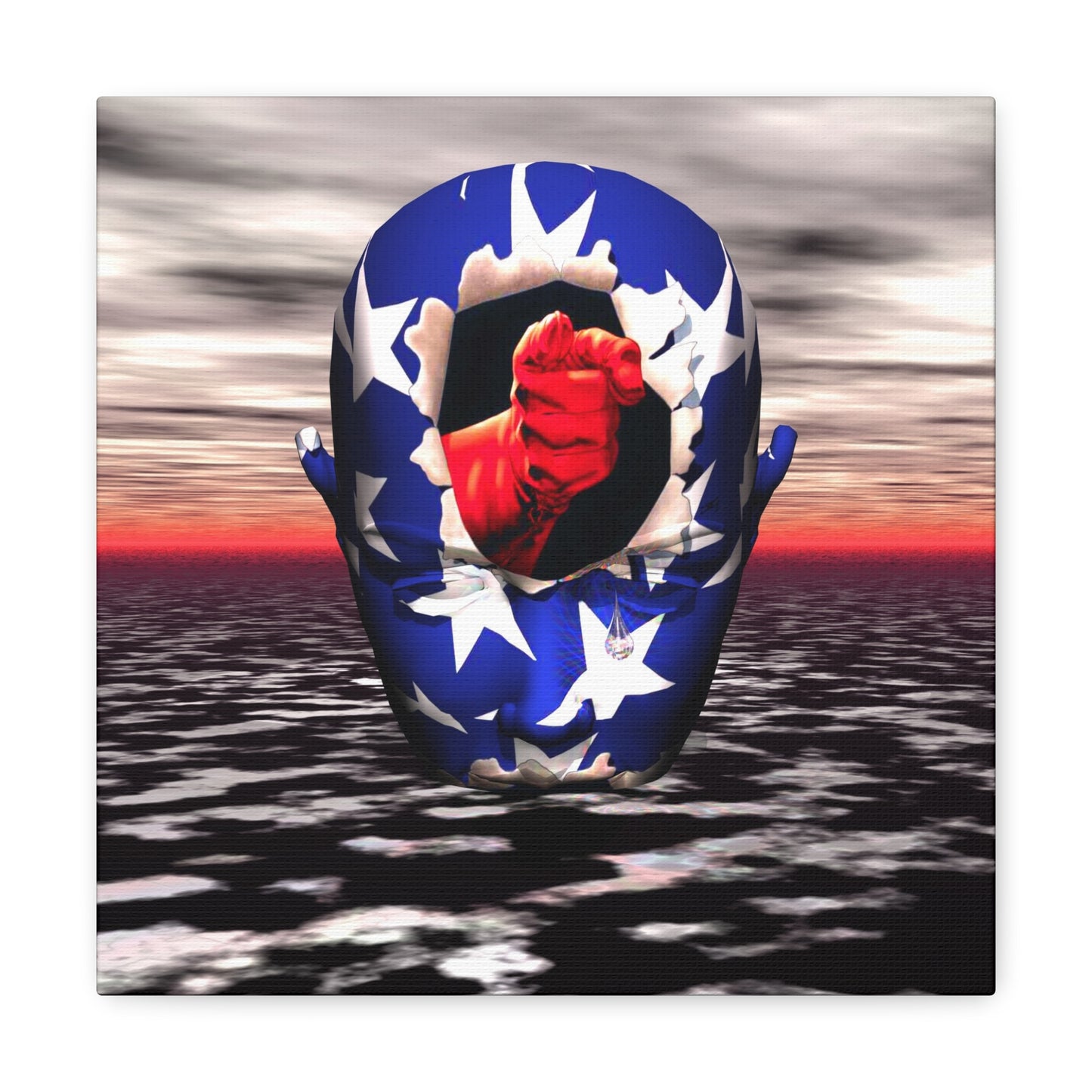 Universal Mind Soldier - Canvas, Gallery Wrapped - 12" x 12" x 1.25" - Master Minds Series - Ready to Hang!
