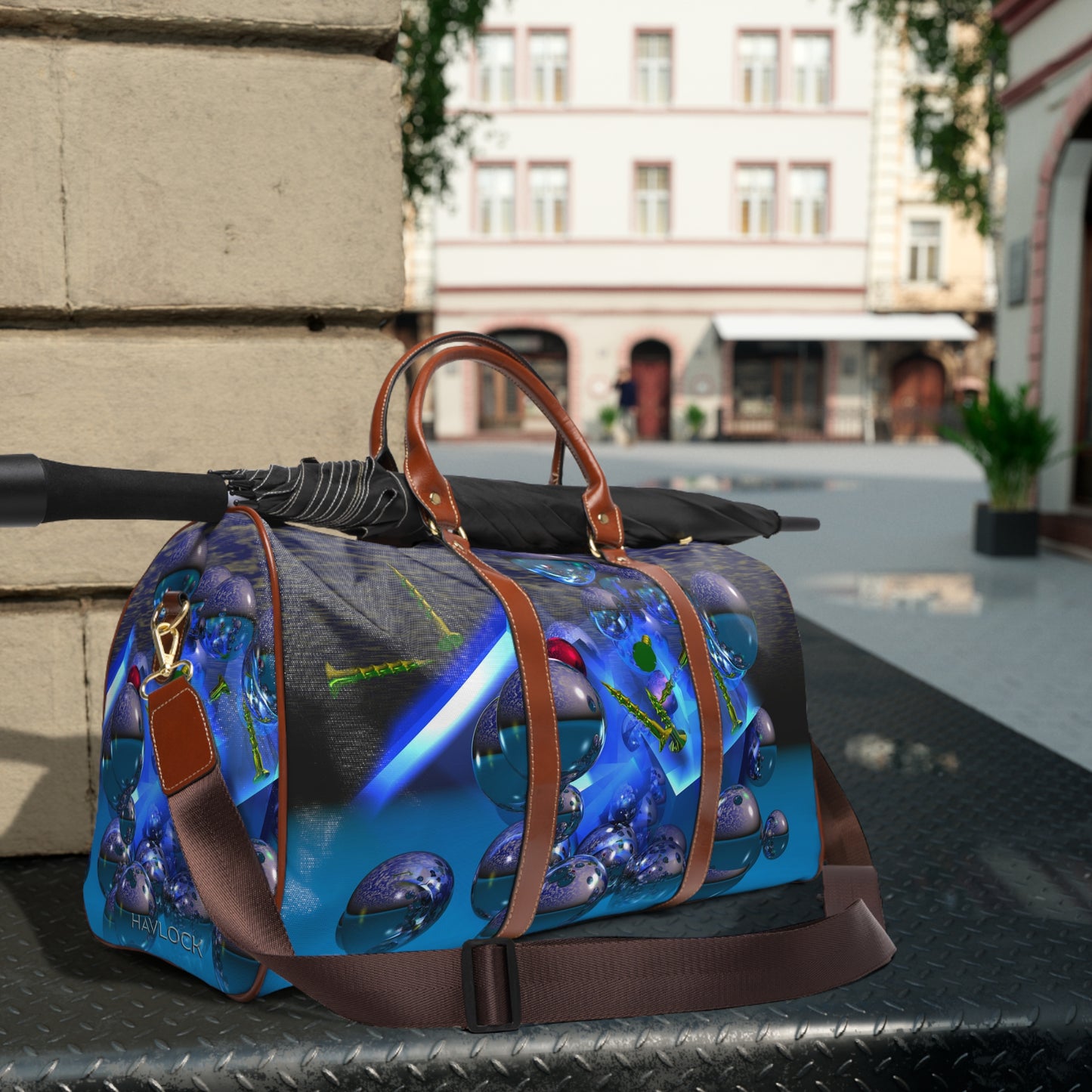 Silicon Screws Blazing Blue - Waterproof Travel Bag