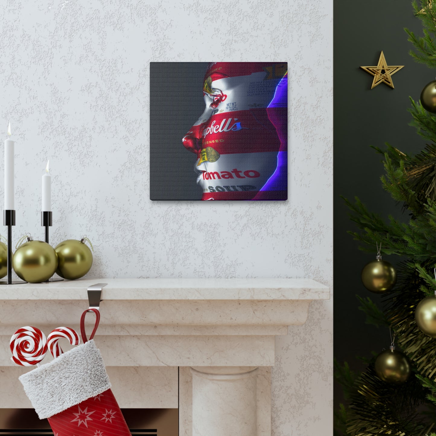 All American Mind - Canvas, Gallery Wrapped - 12" x 12" x 1.25" - Master Minds Series - Ready to Hang!