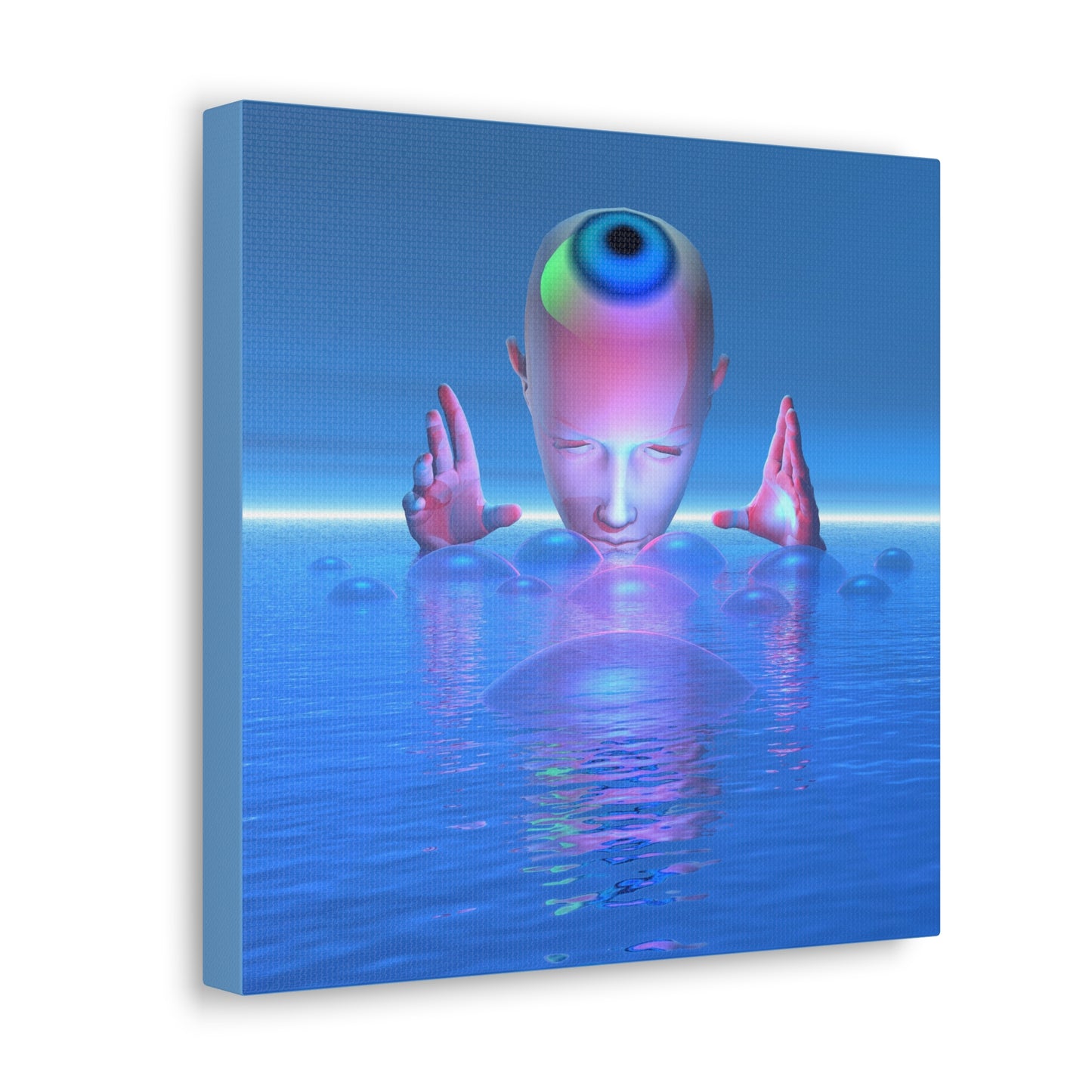 Conjuring Minds Eye - Canvas, Gallery Wrapped - 12" x 12" x 1.25" - Master Minds Series - Ready to Hang!