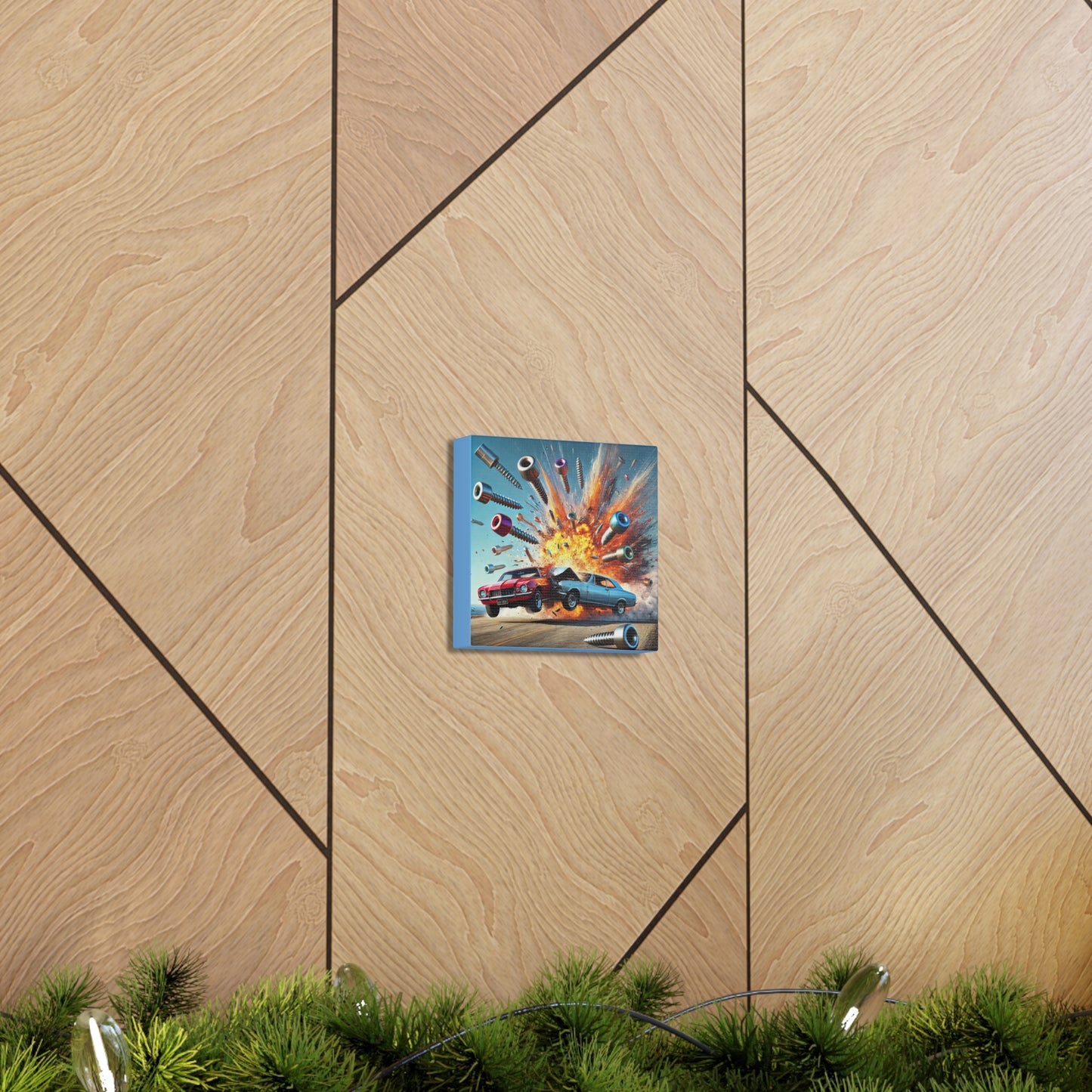 SHATTERPOINT - Impact Series - 6x6 Canvas Gallery Wrap - Thick & Ready to Hang!