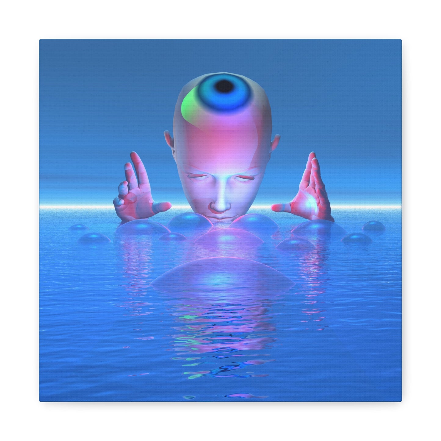 Conjuring Minds Eye - Canvas, Gallery Wrapped - 12" x 12" x 1.25" - Master Minds Series - Ready to Hang!