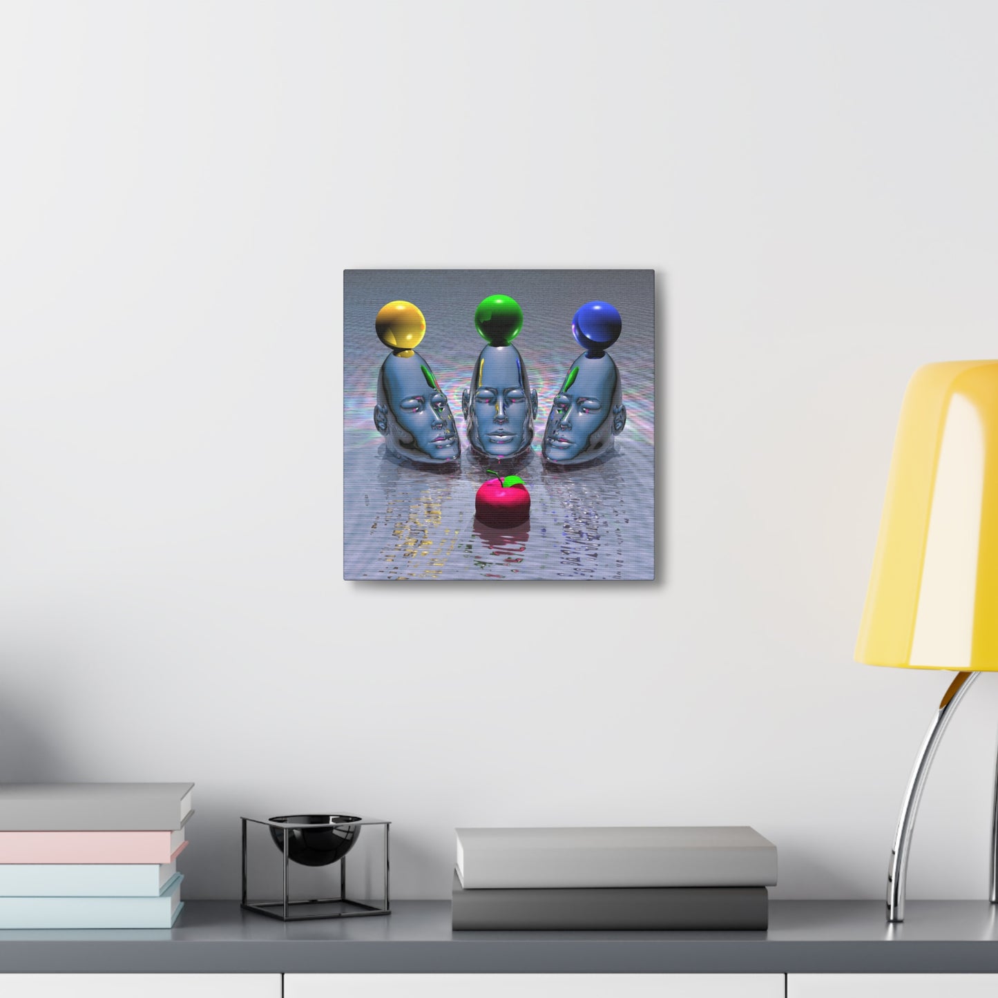 Minds Admiring Magic - Canvas, Gallery Wrapped - 12" x 12" x 1.25" - Master Minds Series - Ready to Hang!