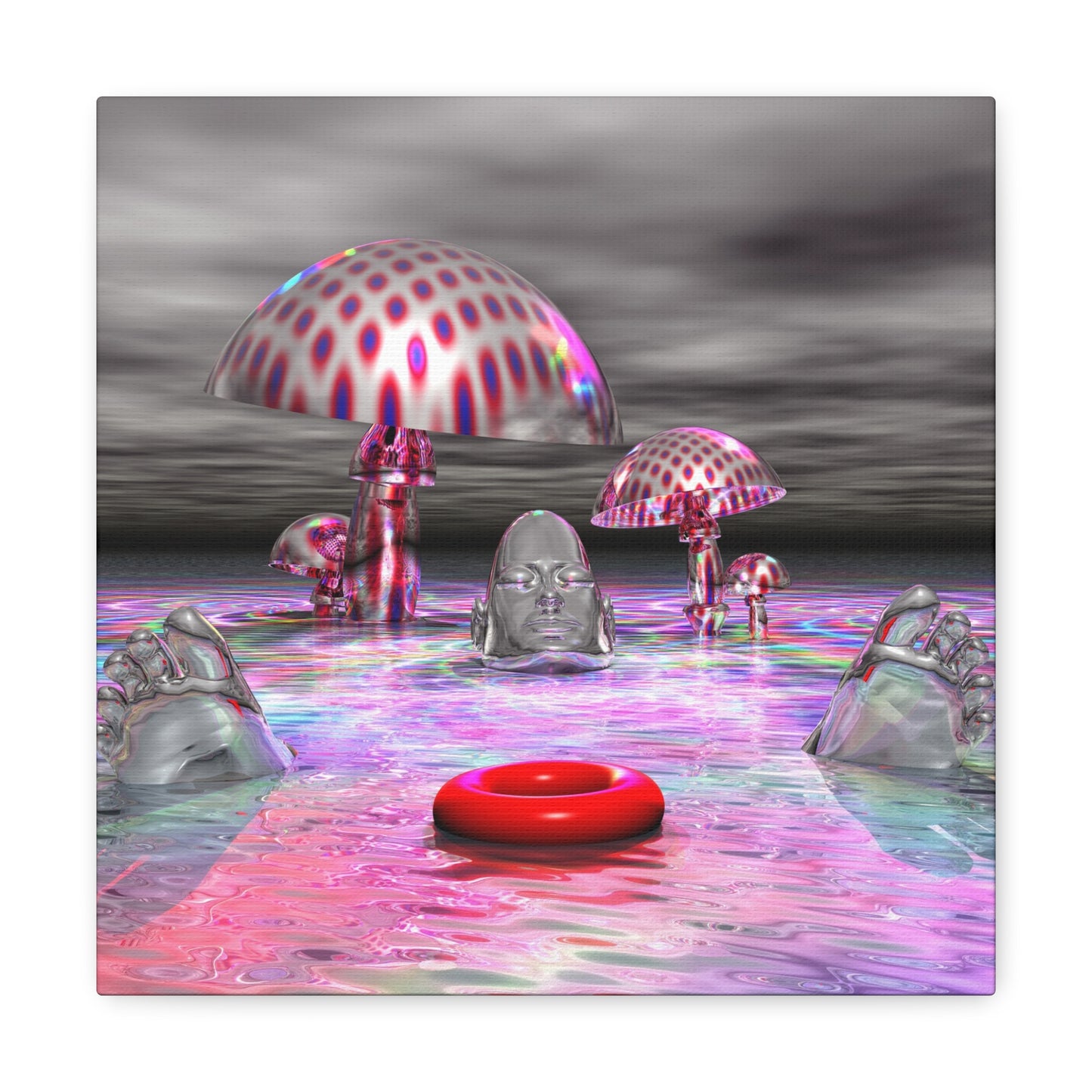 Mind Phish Underwater - Canvas, Gallery Wrapped - 12" x 12" x 1.25" - Master Minds Series - Ready to Hang!