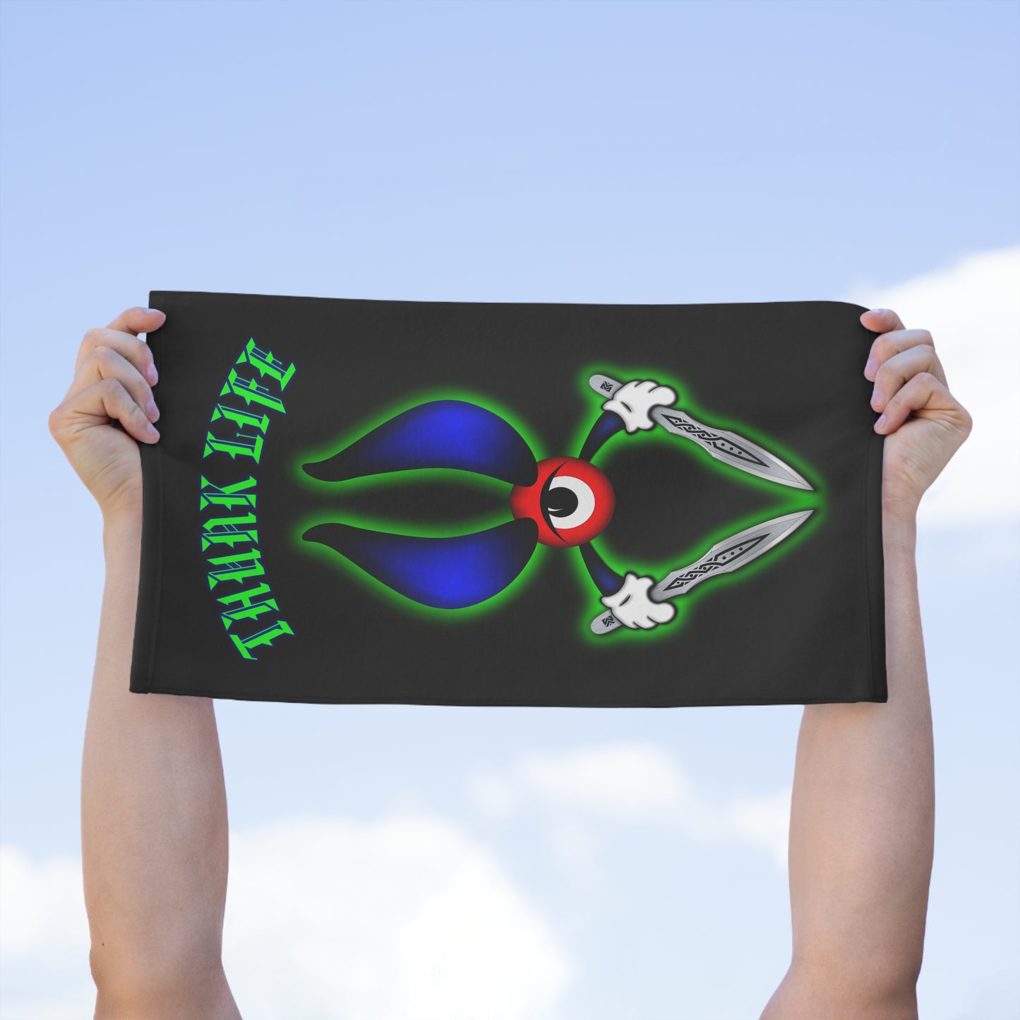 THUNK LIFE Bullseye Achilles Range Towel with Clip