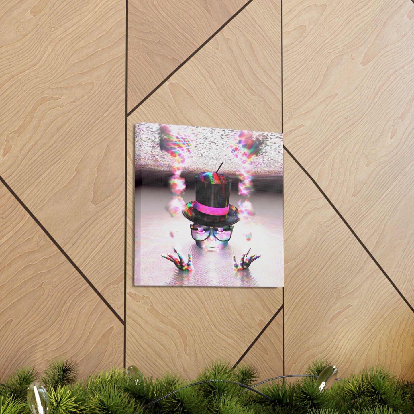 The Mind of Max Potential ~ Self Reflecting - Canvas, Gallery Wrapped - 12" x 12" x 1.25" - Master Minds Series - Ready to Hang!