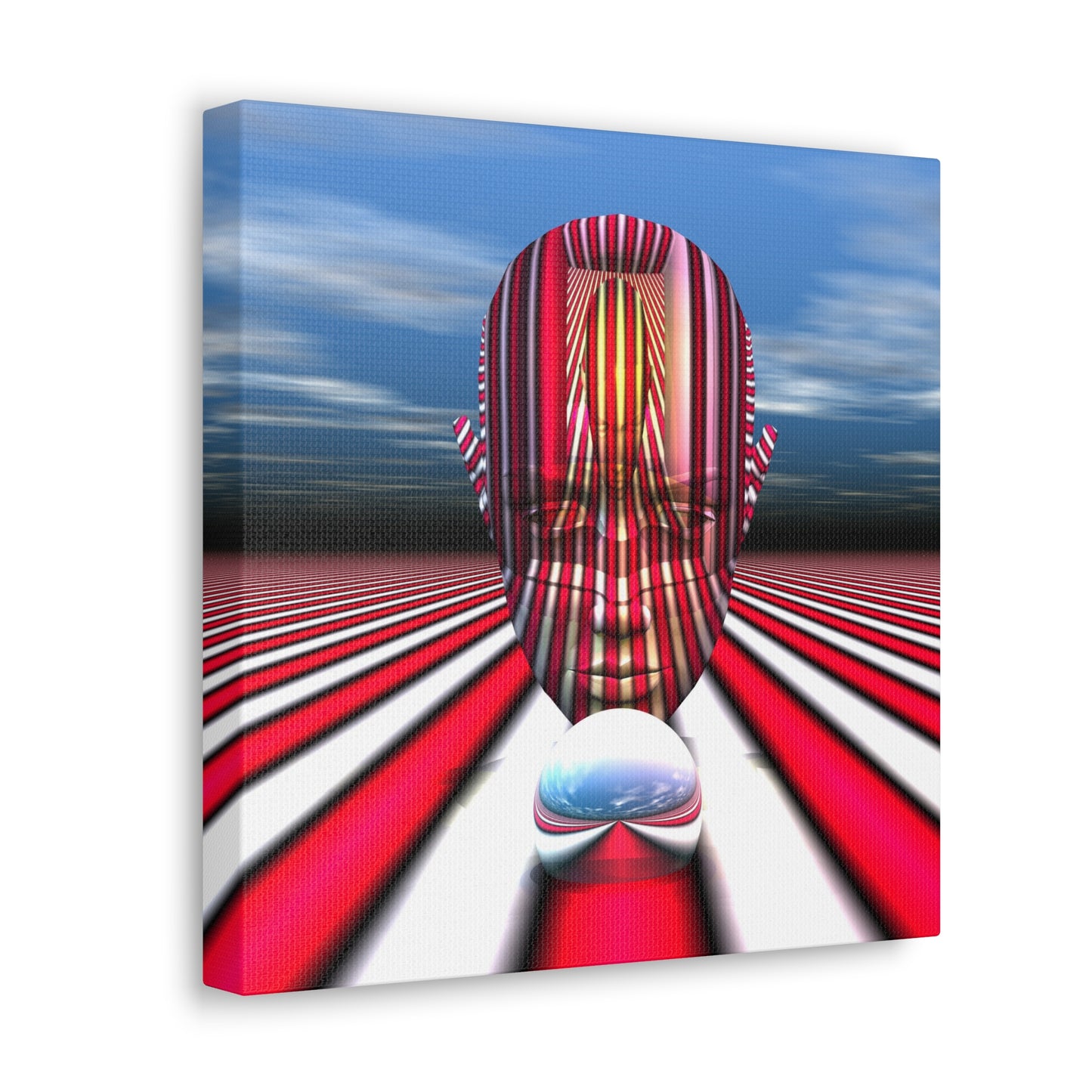 Transient Boxed Mind Trap - Canvas, Gallery Wrapped - 12" x 12" x 1.25" - Master Minds Series - Ready to Hang!
