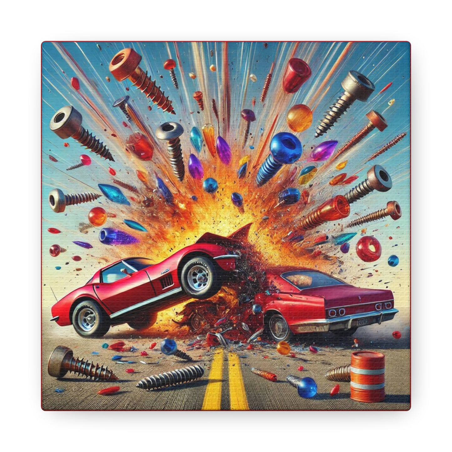 VELOCITY - Impact Series - 6x6 Canvas Gallery Wrap - Thick & Ready to Hang!