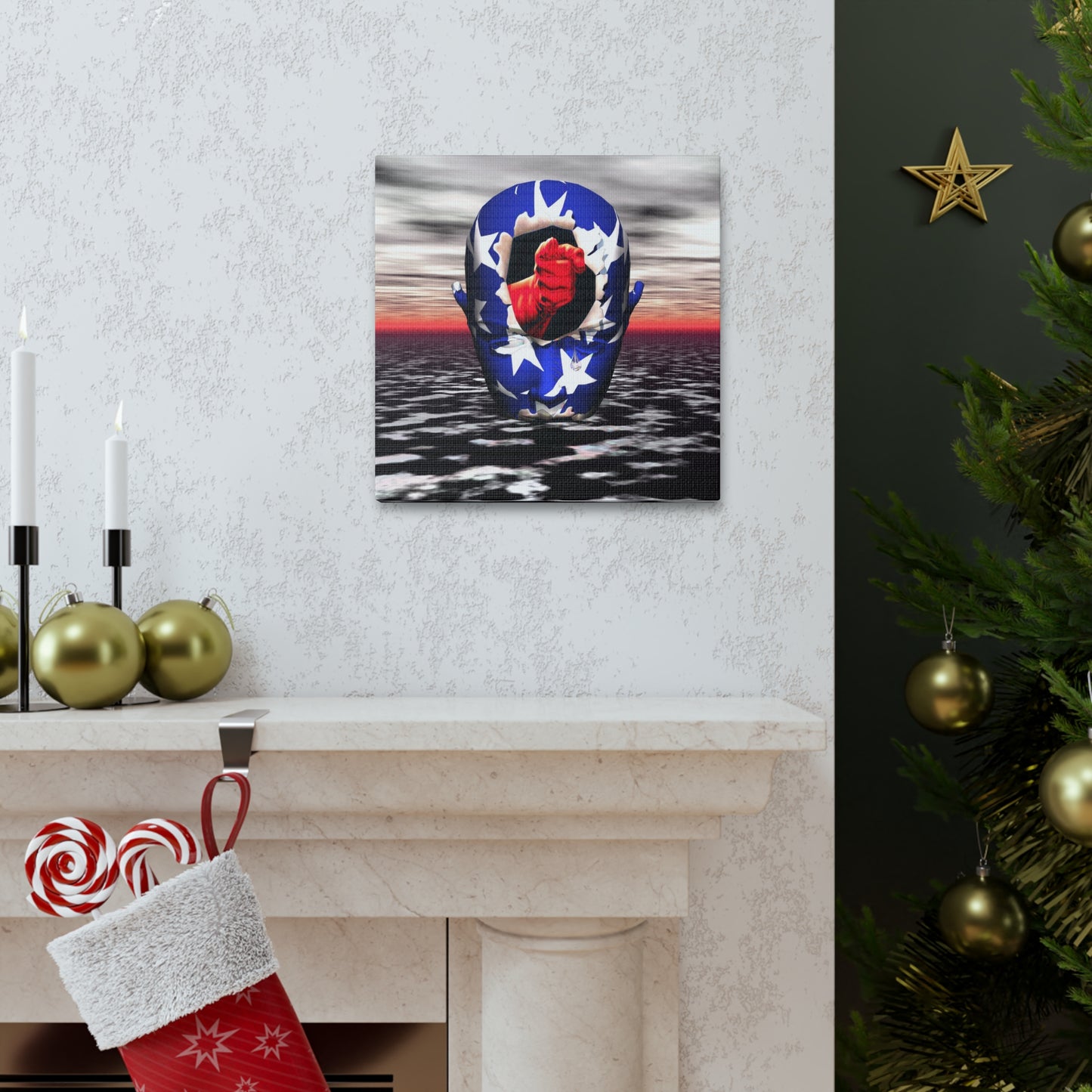 Universal Mind Soldier - Canvas, Gallery Wrapped - 12" x 12" x 1.25" - Master Minds Series - Ready to Hang!
