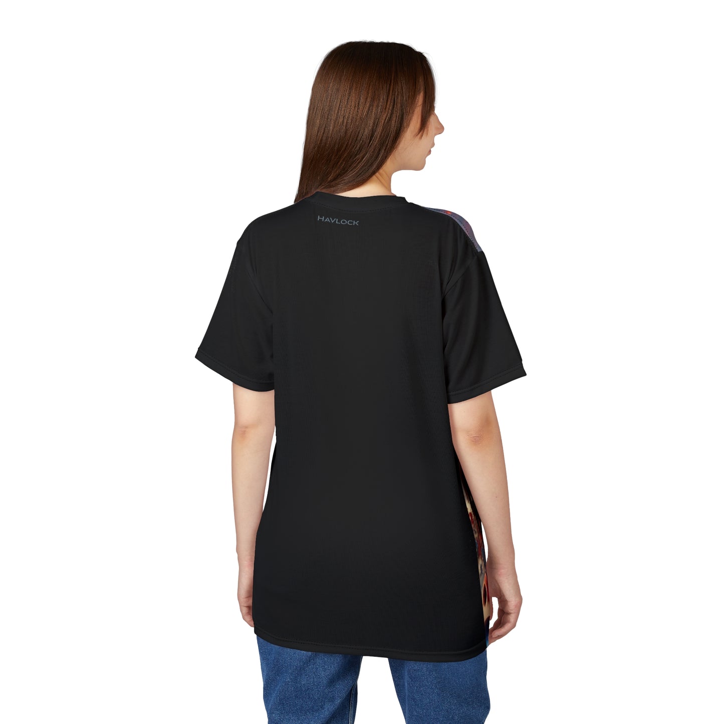 THE BORING ZONE - Comfortable Crew Neck Shirt - Liquid Geometry series