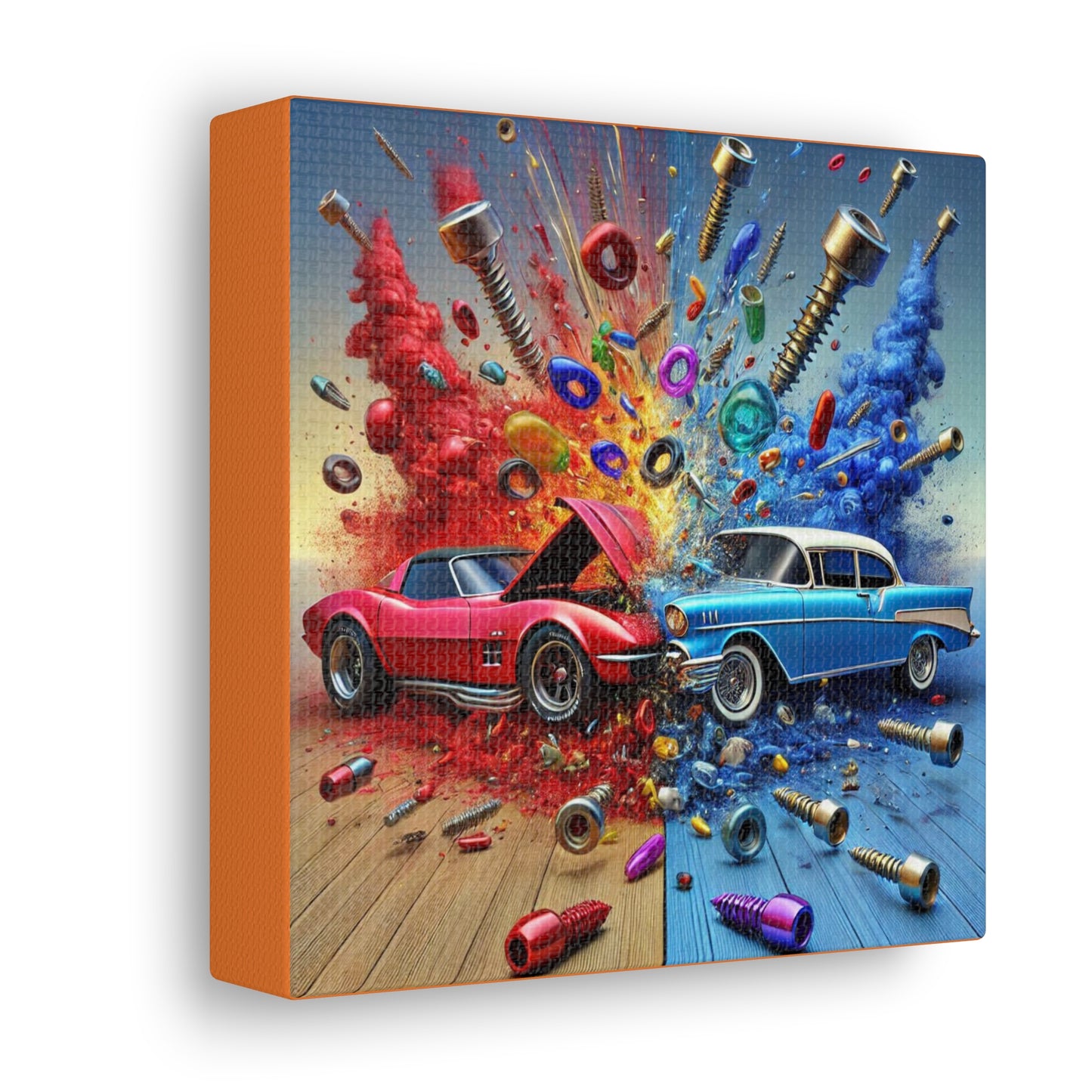 SUPERCHARGED - Impact Series - 6x6 Canvas Gallery Wrap - Thick & Ready to Hang!