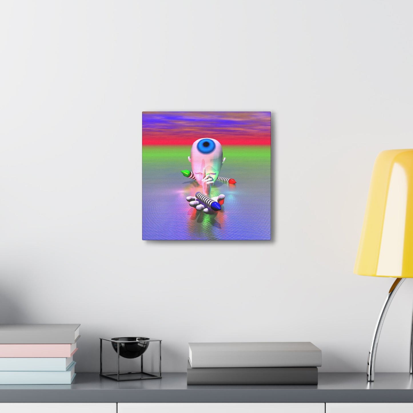 A Gift From Mind's Eye - Canvas, Gallery Wrapped - 12" x 12" x 1.25" - Master Minds Series - Ready to Hang!