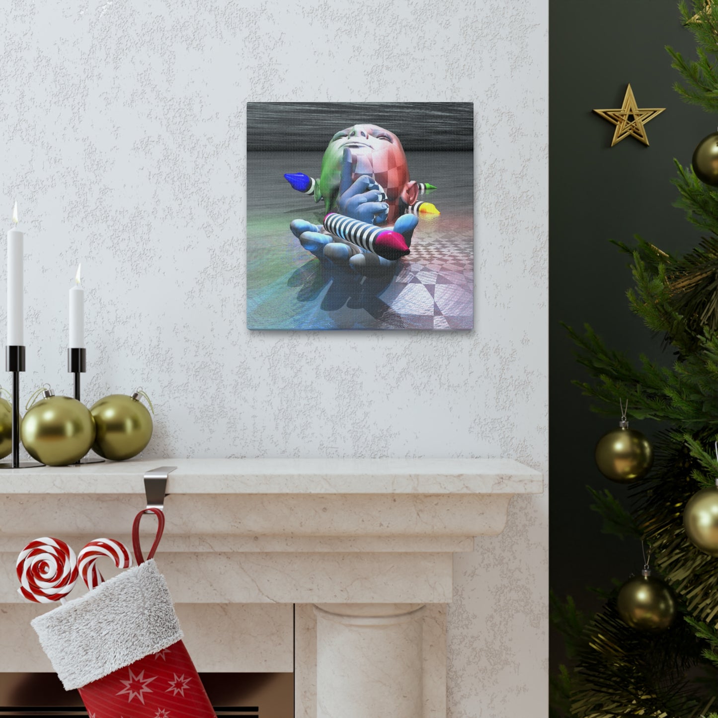Gifts From The Mind God - Canvas, Gallery Wrapped - 12" x 12" x 1.25" - Master Minds Series - Ready to Hang!