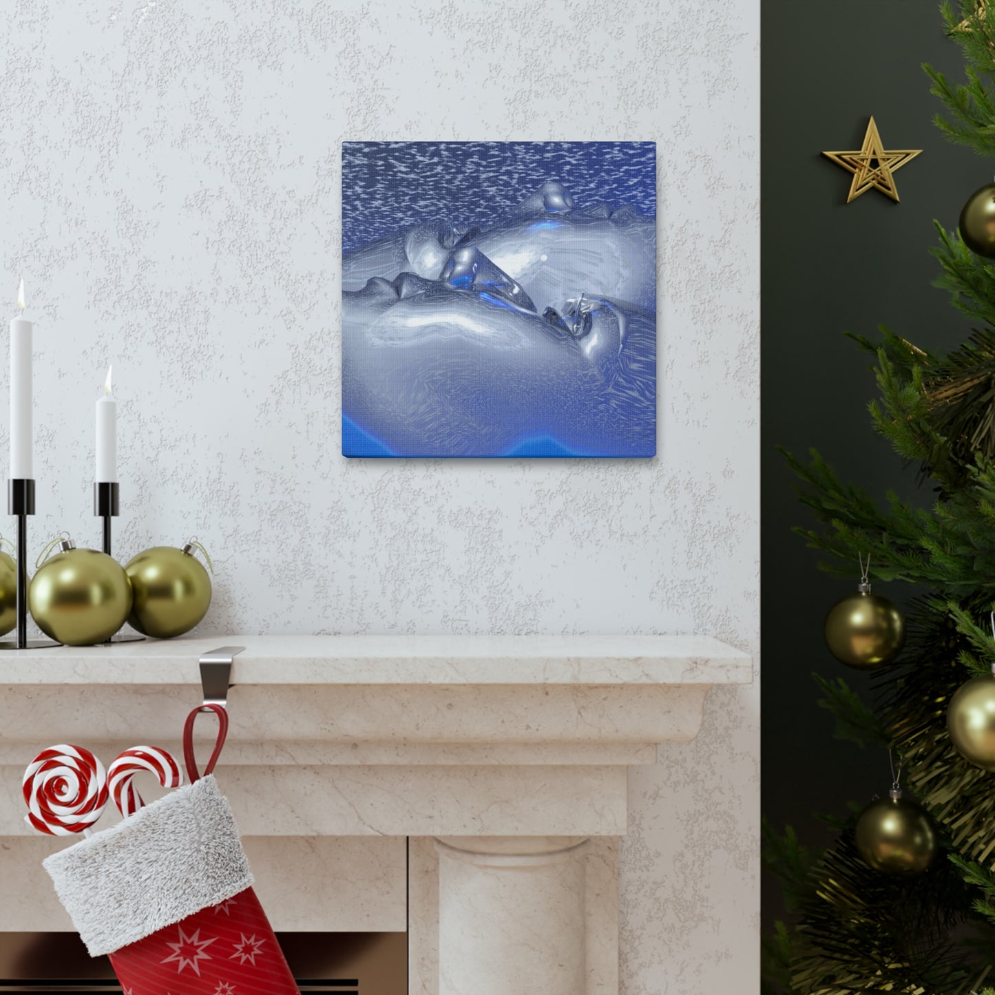 Sky High Mind Twins - Canvas, Gallery Wrapped - 12" x 12" x 1.25" - Master Minds Series - Ready to Hang!