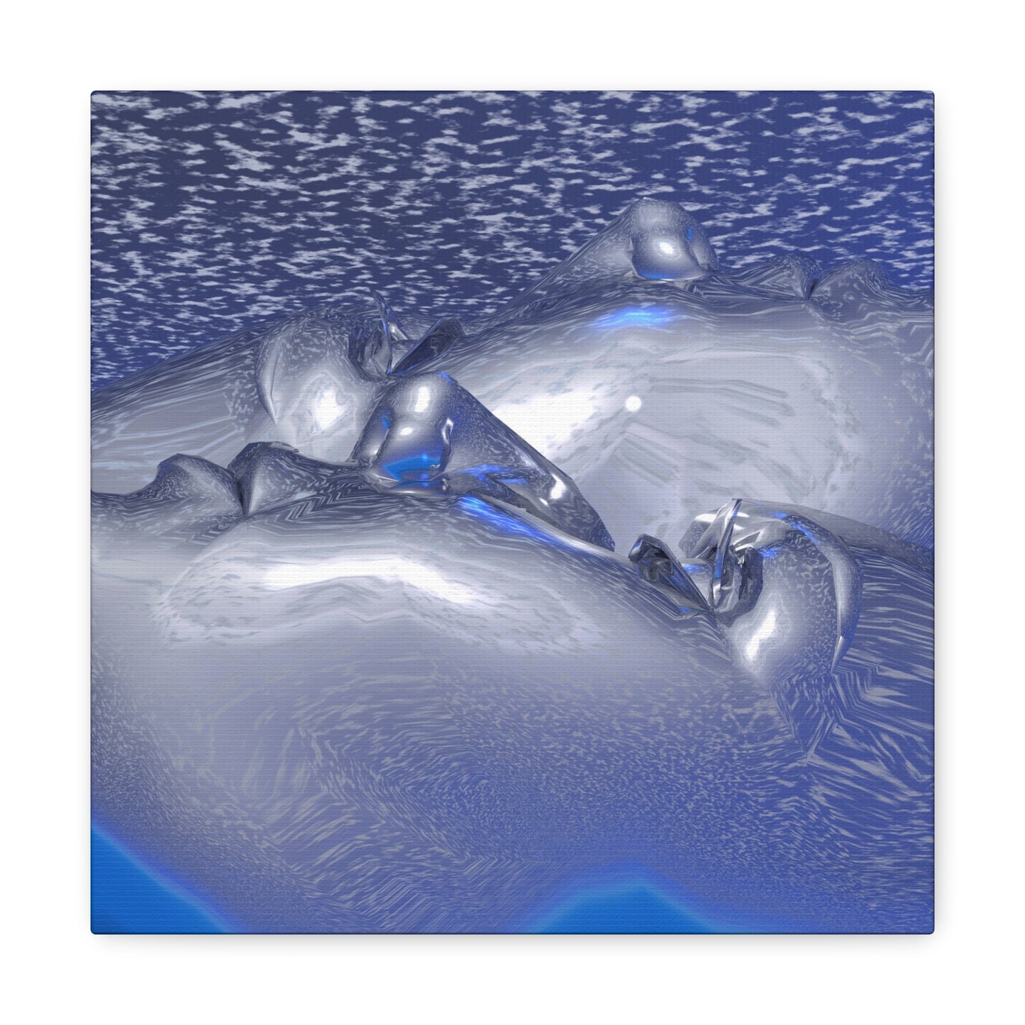 Sky High Mind Twins - Canvas, Gallery Wrapped - 12" x 12" x 1.25" - Master Minds Series - Ready to Hang!