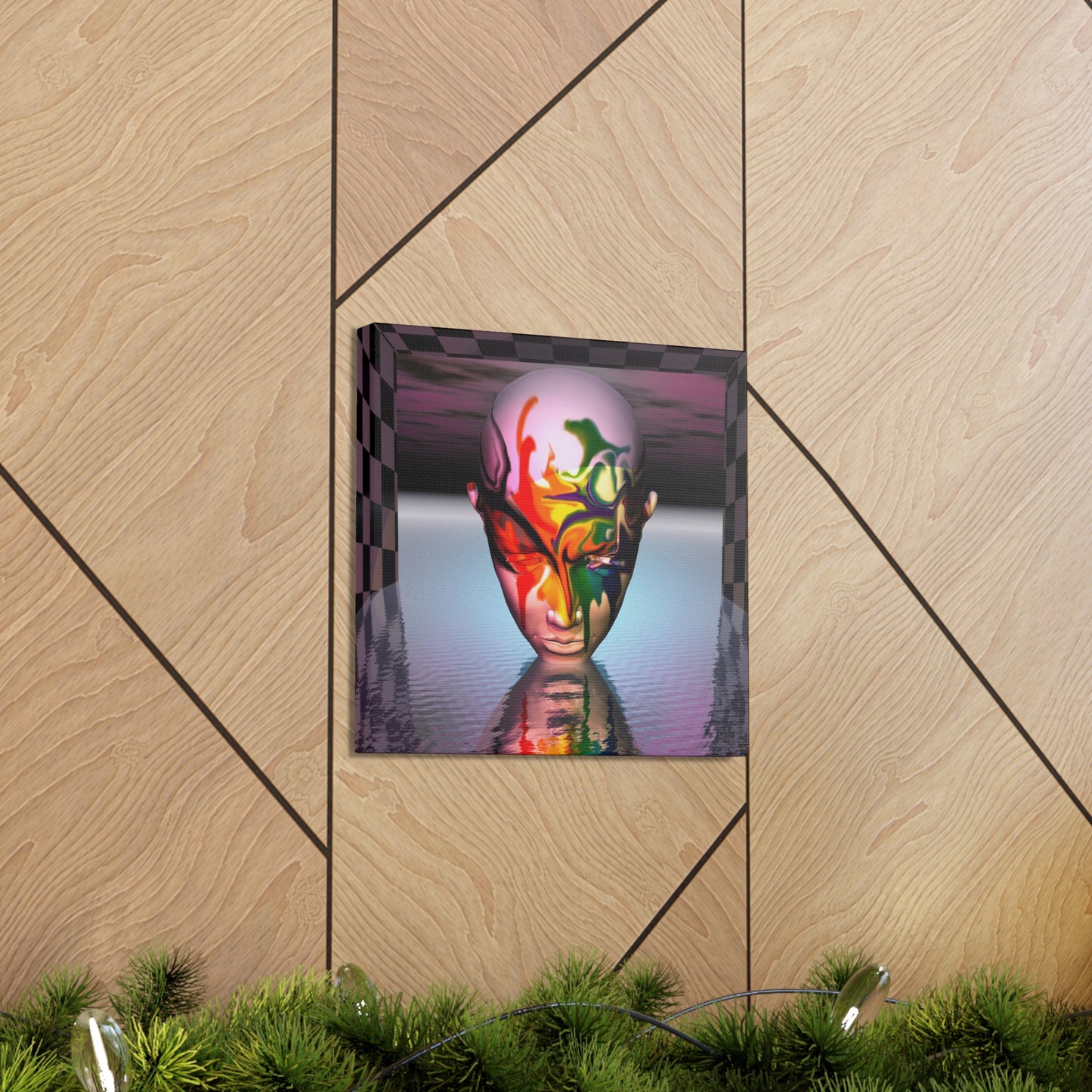Mystical Mind Exotique - Canvas, Gallery Wrapped - 12" x 12" x 1.25" - Master Minds Series - Ready to Hang!