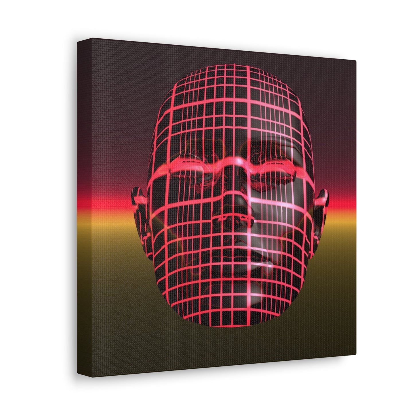 Linear Mind Scan Level 115 - Canvas, Gallery Wrapped - 12" x 12" x 1.25" - Master Minds Series - Ready to Hang!
