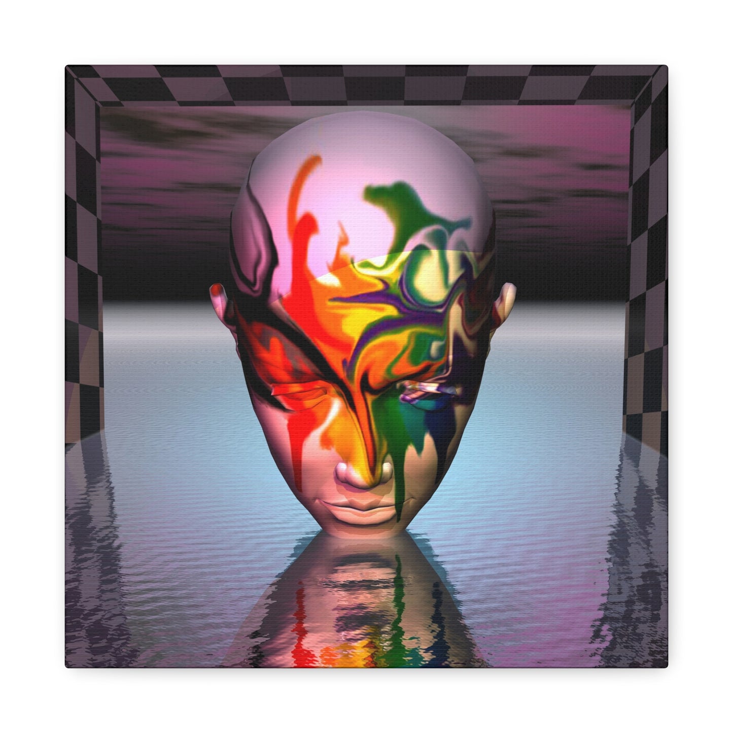 Mystical Mind Exotique - Canvas, Gallery Wrapped - 12" x 12" x 1.25" - Master Minds Series - Ready to Hang!