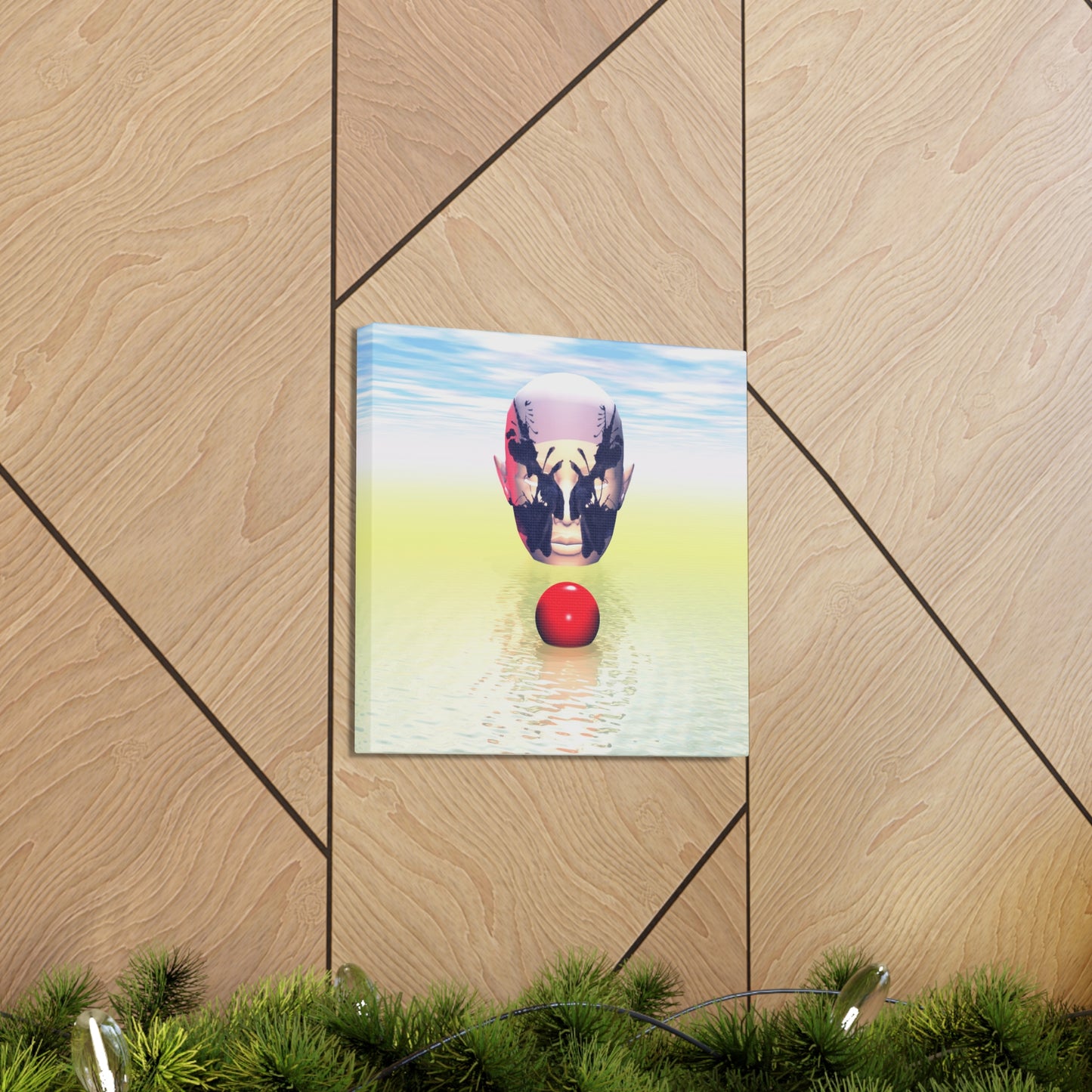 Mind Rorschach - Comphrensive Coverage - Canvas, Gallery Wrapped - 12" x 12" x 1.25" - Master Minds Series - Ready to Hang!
