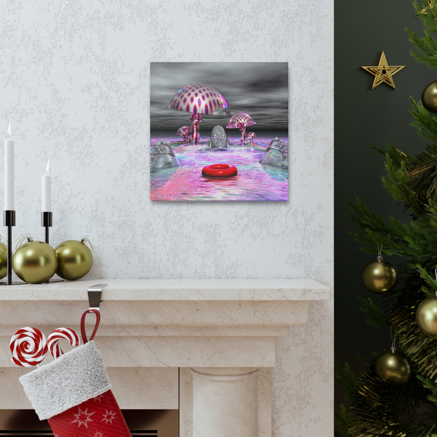 Mind Phish Underwater - Canvas, Gallery Wrapped - 12" x 12" x 1.25" - Master Minds Series - Ready to Hang!