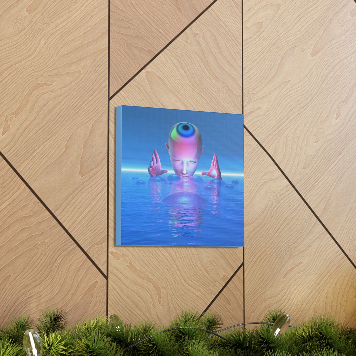 Conjuring Minds Eye - Canvas, Gallery Wrapped - 12" x 12" x 1.25" - Master Minds Series - Ready to Hang!