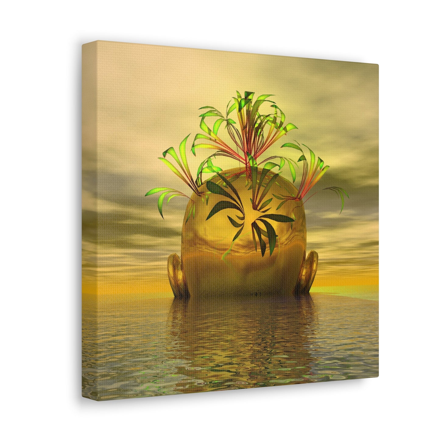 Mellow Morning Mind Sprouts - Canvas, Gallery Wrapped - 12" x 12" x 1.25" - Master Minds Series - Ready to Hang!