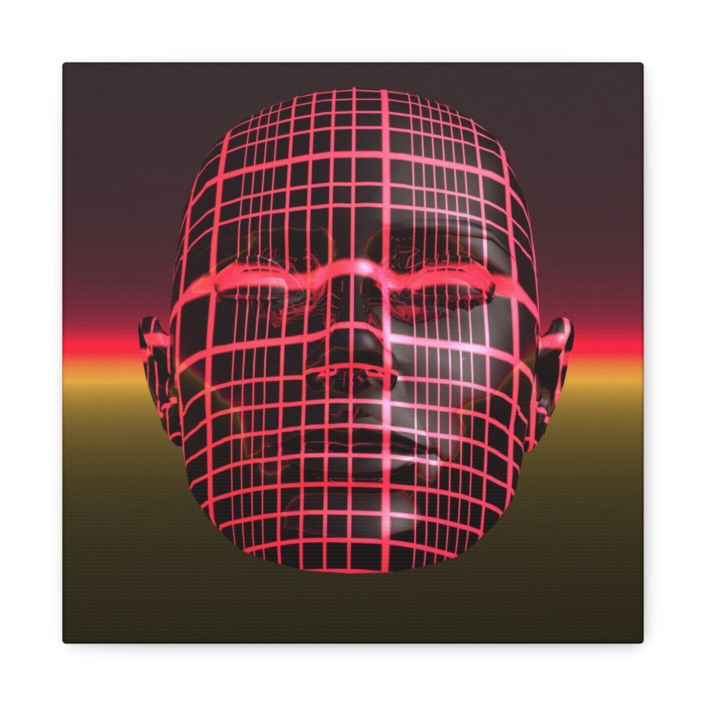 Linear Mind Scan Level 115 - Canvas, Gallery Wrapped - 12" x 12" x 1.25" - Master Minds Series - Ready to Hang!