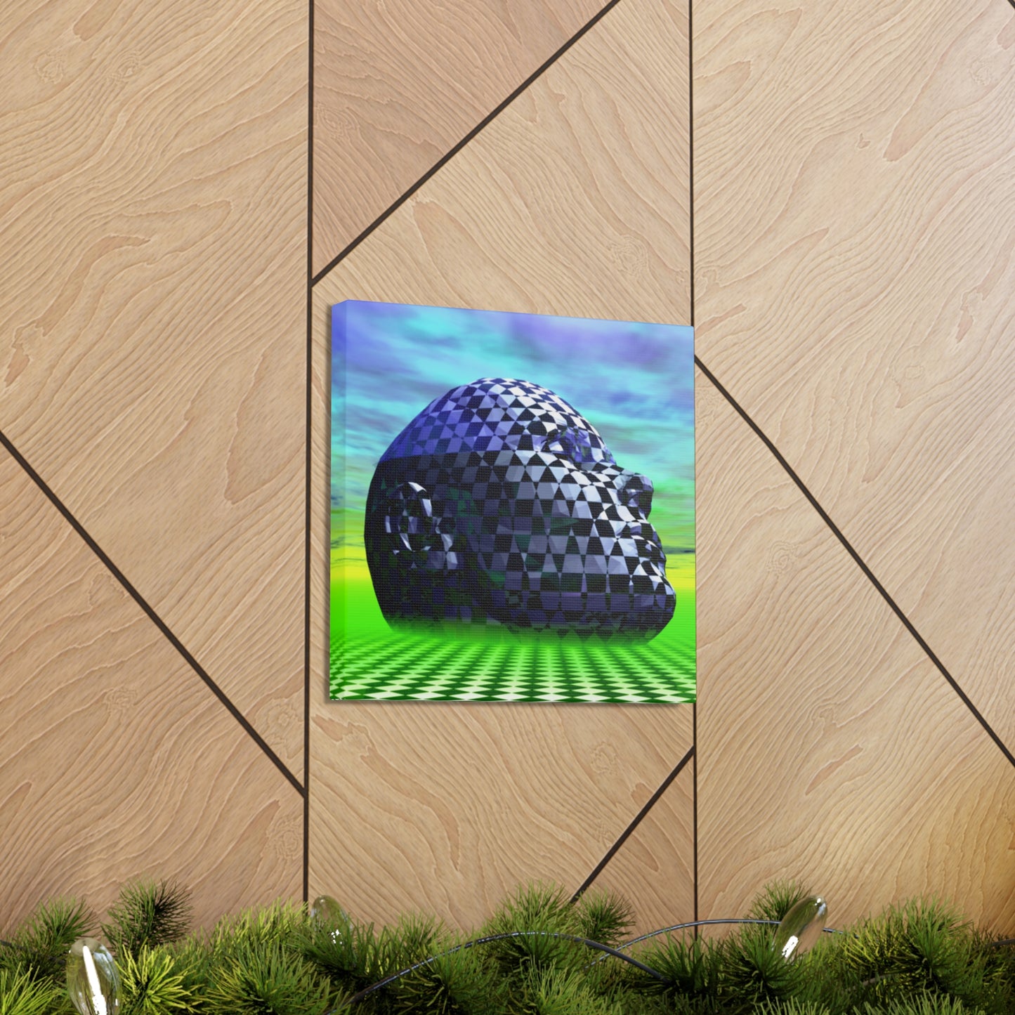 Plane Mind Vertigo - Canvas, Gallery Wrapped - 12" x 12" x 1.25" - Master Minds Series - Ready to Hang!