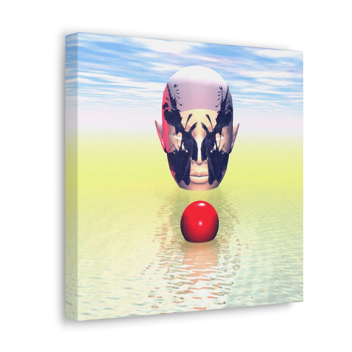 Mind Rorschach - Comphrensive Coverage - Canvas, Gallery Wrapped - 12" x 12" x 1.25" - Master Minds Series - Ready to Hang!