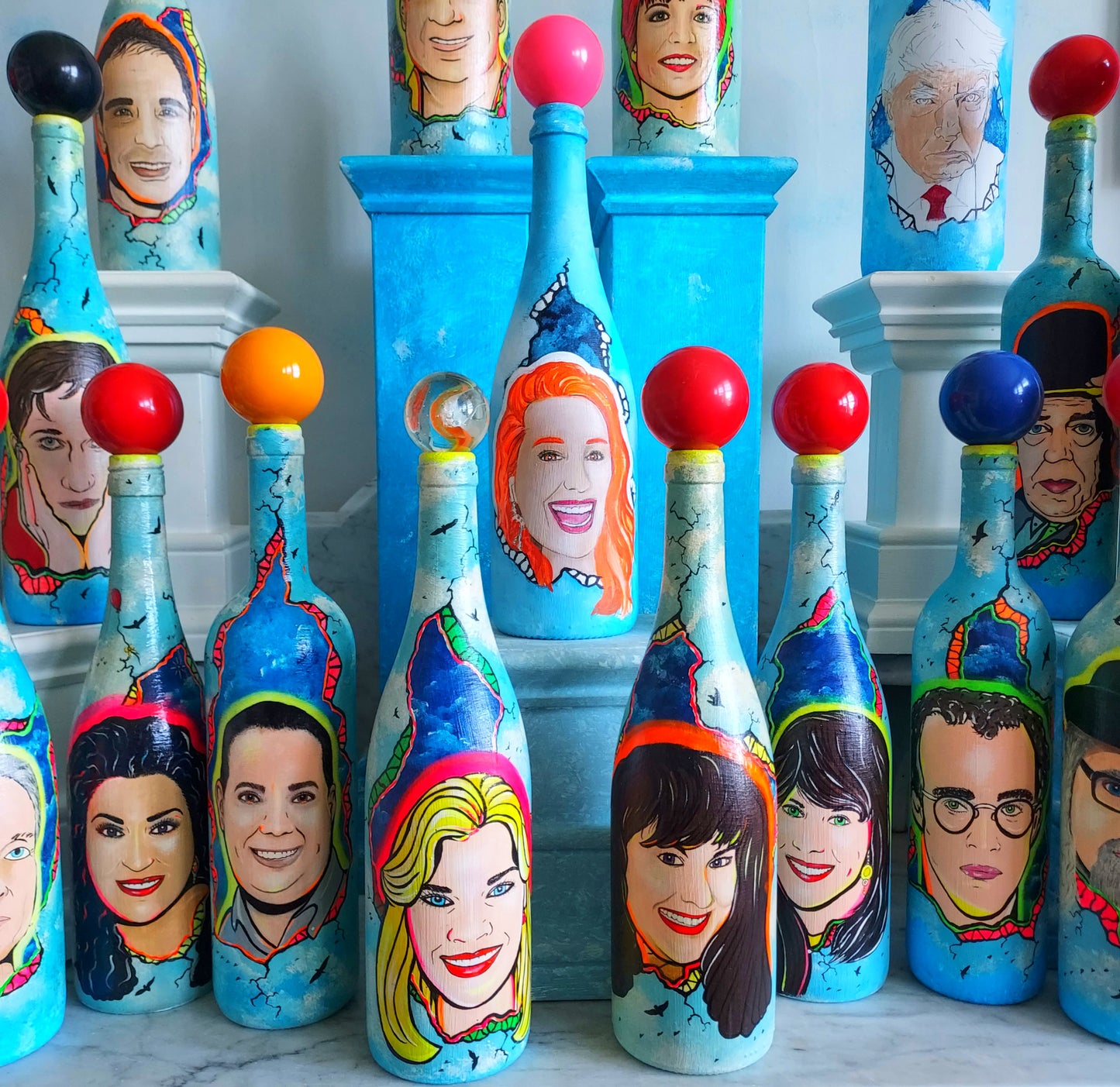 POPADEMIC - Portraits of POP - Hand Painted Commission Created and Hand Painted by Joey & Rhonda Havlock