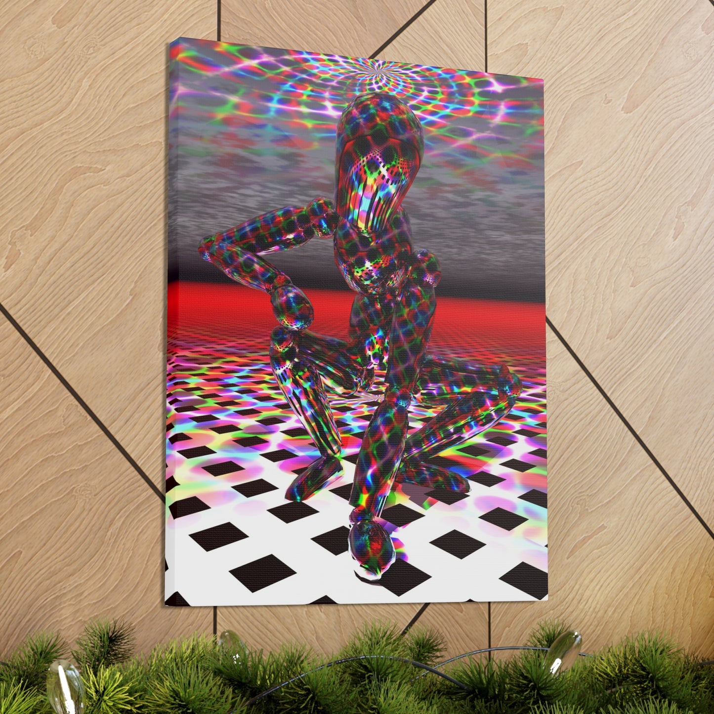 Pizazzz (Kokoro) - Canvas, Gallery Wrapped - 18" x 24" x 1.25" - Surrealism Series - Ready to Hang!
