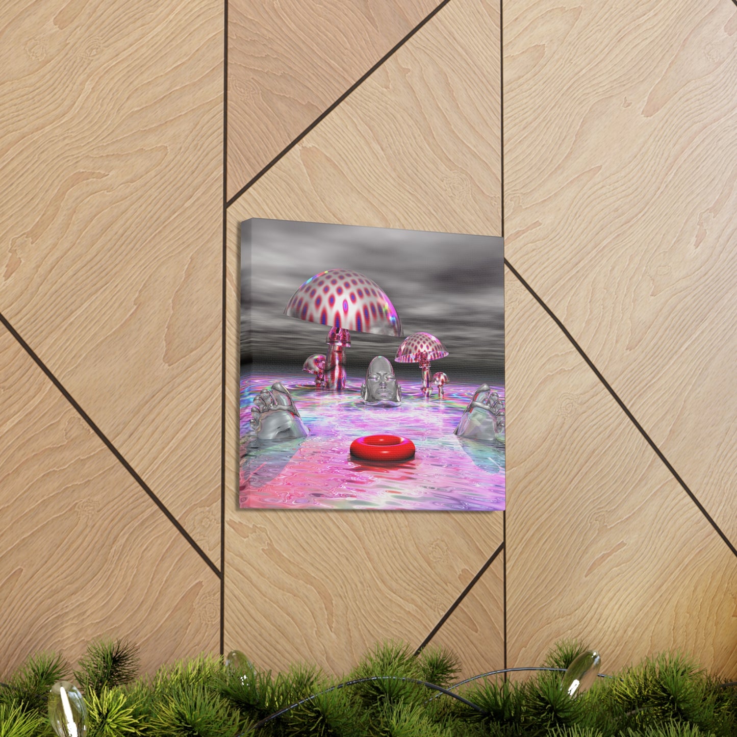 Mind Phish Underwater - Canvas, Gallery Wrapped - 12" x 12" x 1.25" - Master Minds Series - Ready to Hang!