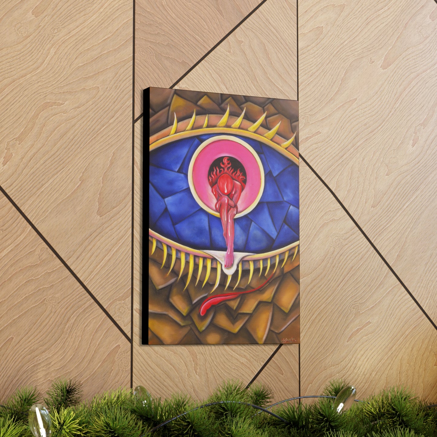 Blood, Sweat & Tears - Canvas, Gallery Wrapped - 8" x 10" x 1.25" - Surrealism Series - Ready to Hang!