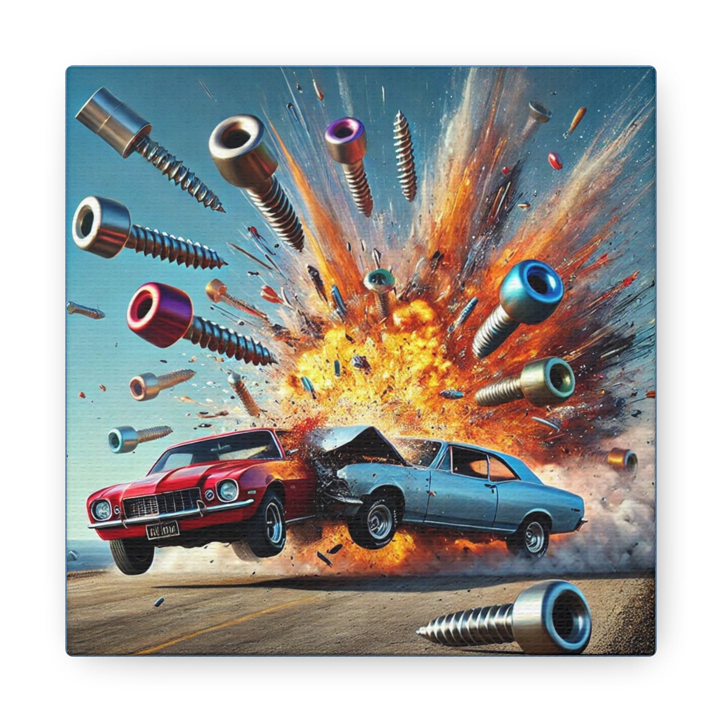 SHATTERPOINT - Impact Series - 6x6 Canvas Gallery Wrap - Thick & Ready to Hang!