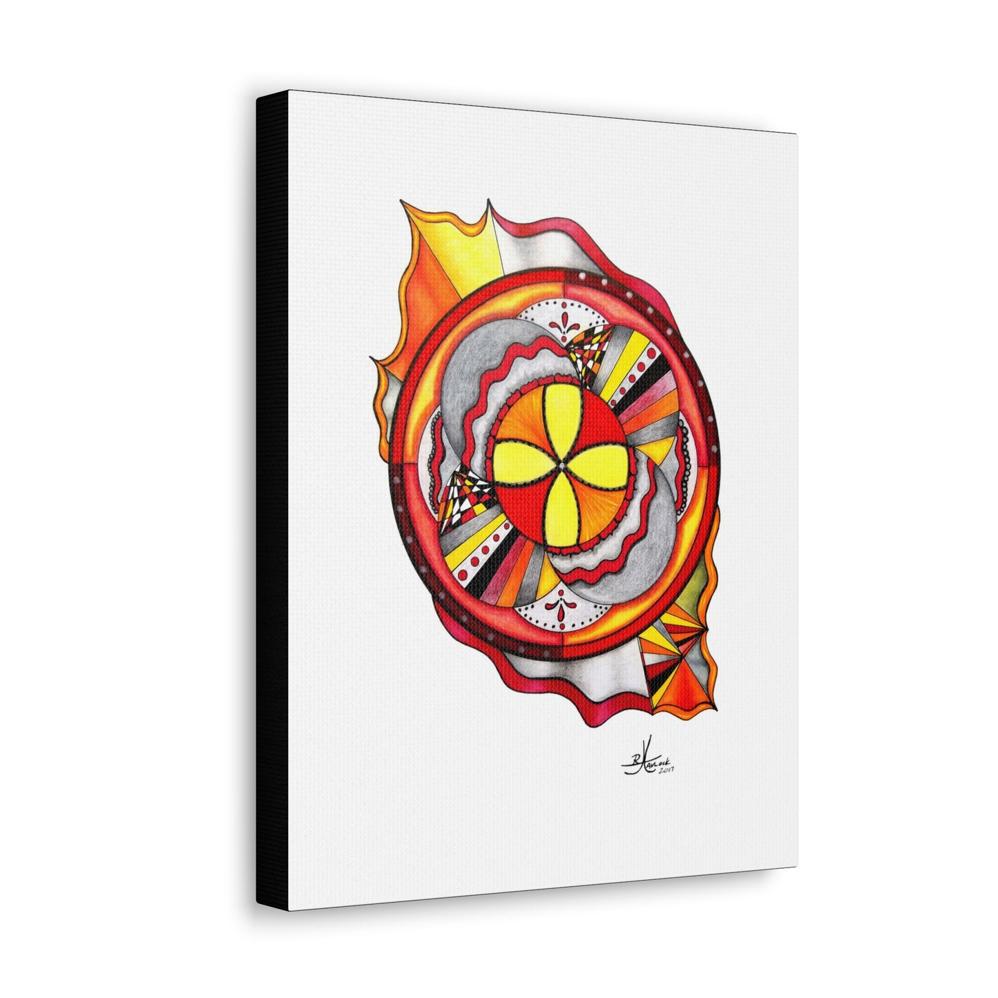 Inception - Canvas, Gallery Wrapped - 11" x 14" x 1.25" - Abstract Geometry Series - Ready to Hang!