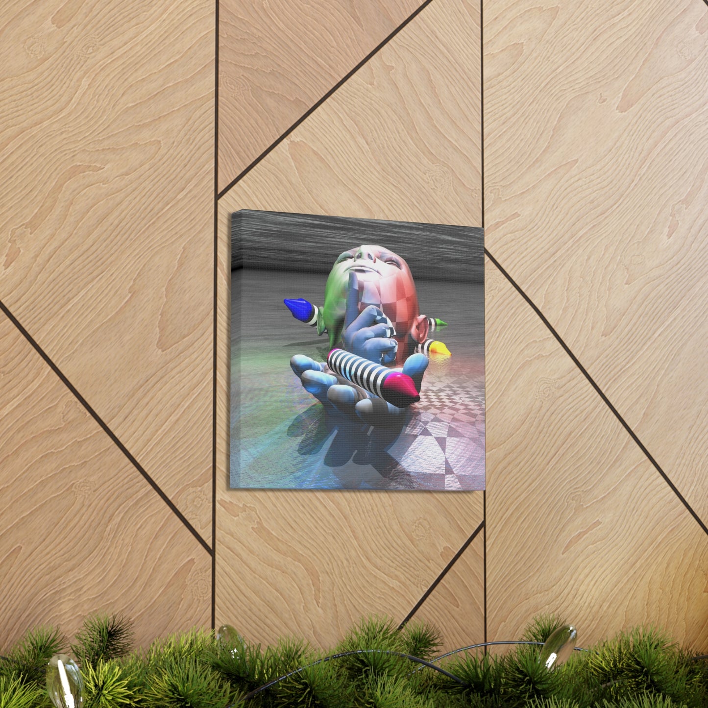 Gifts From The Mind God - Canvas, Gallery Wrapped - 12" x 12" x 1.25" - Master Minds Series - Ready to Hang!