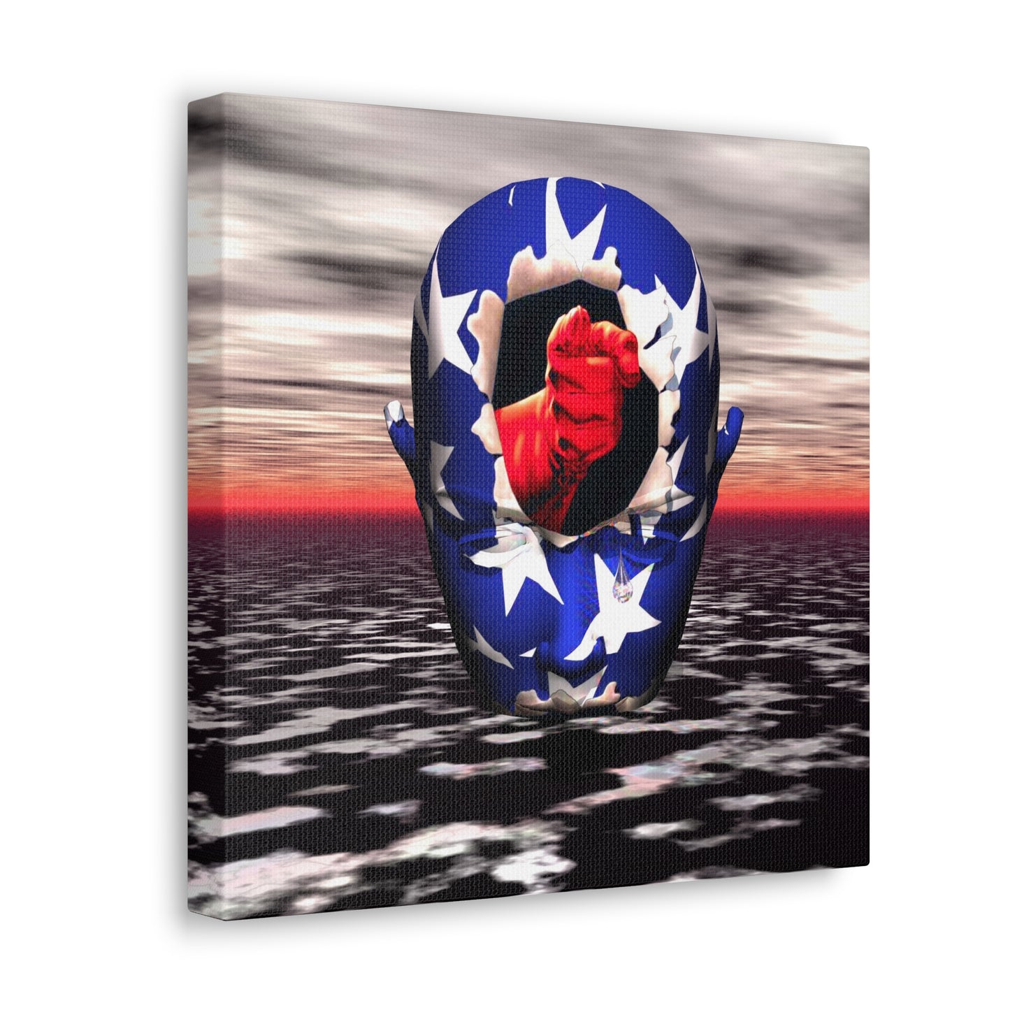Universal Mind Soldier - Canvas, Gallery Wrapped - 12" x 12" x 1.25" - Master Minds Series - Ready to Hang!