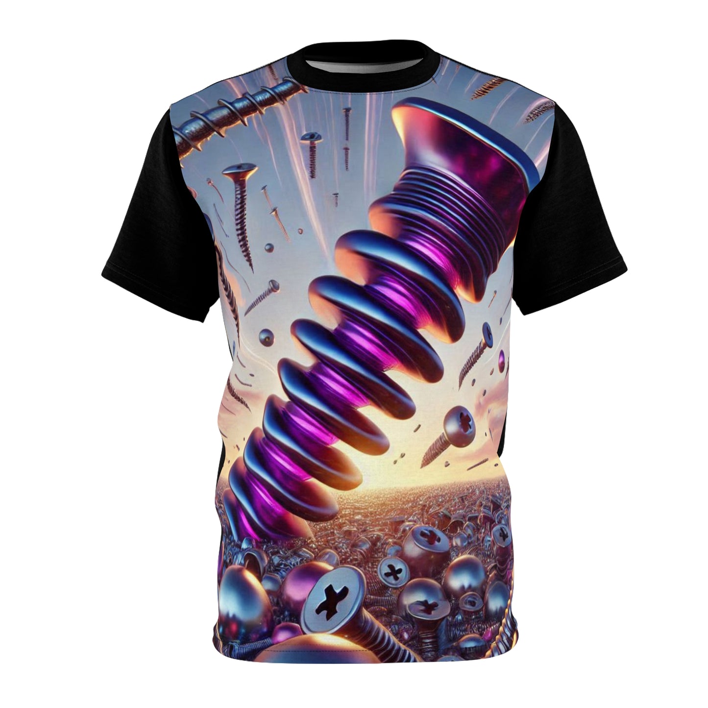 THE ROYAL SHAFT - Comfortable Crew Neck Shirt - Liquid Geometry series