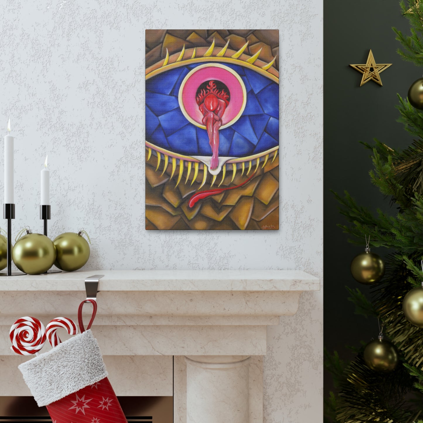 Blood, Sweat & Tears - Canvas, Gallery Wrapped - 8" x 10" x 1.25" - Surrealism Series - Ready to Hang!