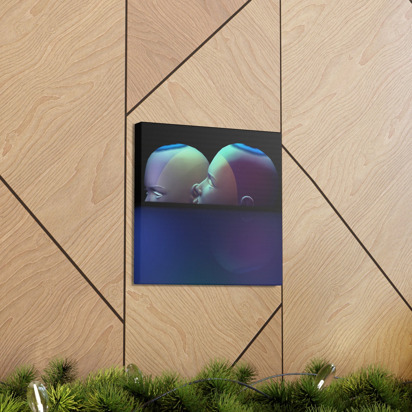 Minds Got A Secret - Canvas, Gallery Wrapped - 12" x 12" x 1.25" - Master Minds Series - Ready to Hang!