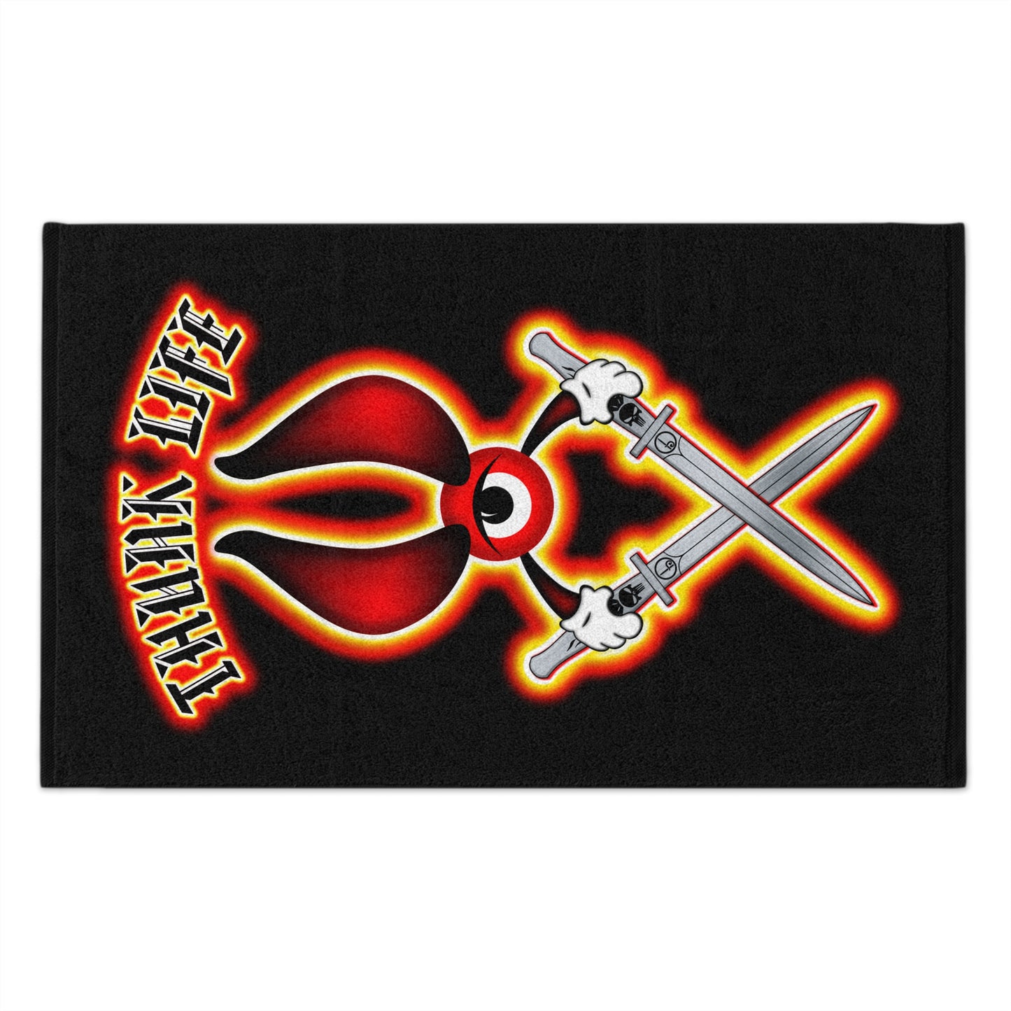 THUNK LIFE Bullseye Punisher Range Towel with Clip