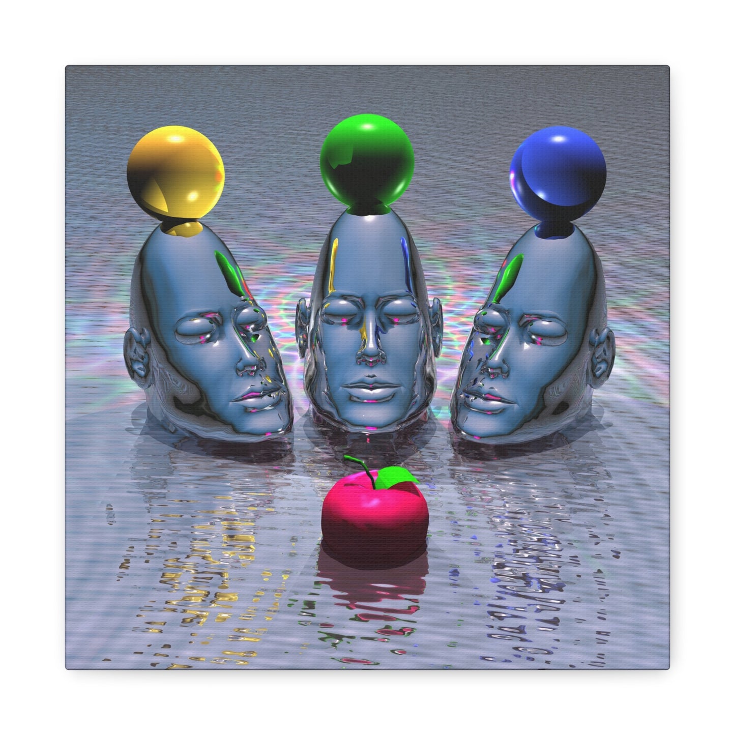 Minds Admiring Magic - Canvas, Gallery Wrapped - 12" x 12" x 1.25" - Master Minds Series - Ready to Hang!