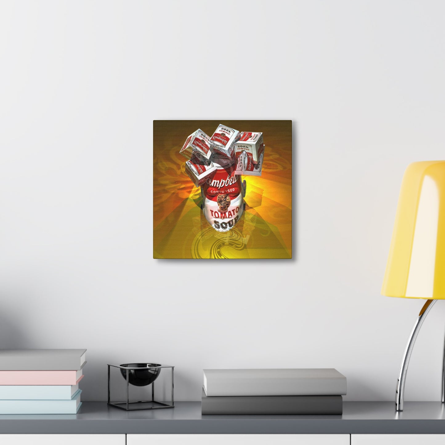 Cubist Mind Soup (Condensed) - Canvas, Gallery Wrapped - 12" x 12" x 1.25" - Master Minds Series - Ready to Hang!