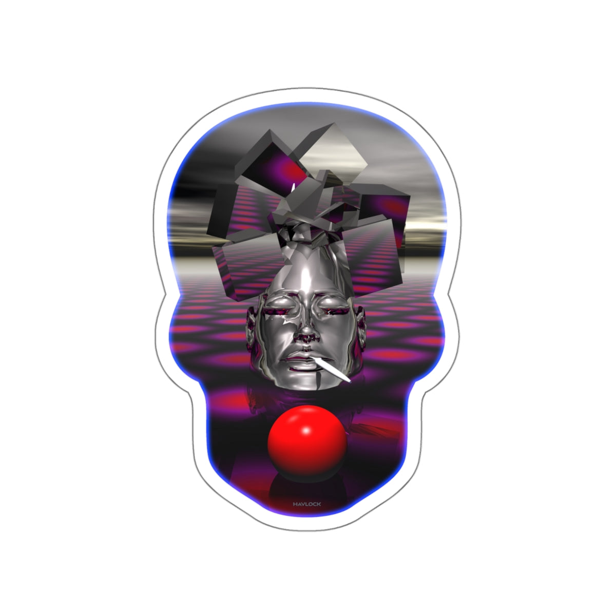 Cubist Mind Lift - Die-Cut Sticker 5" x 5"