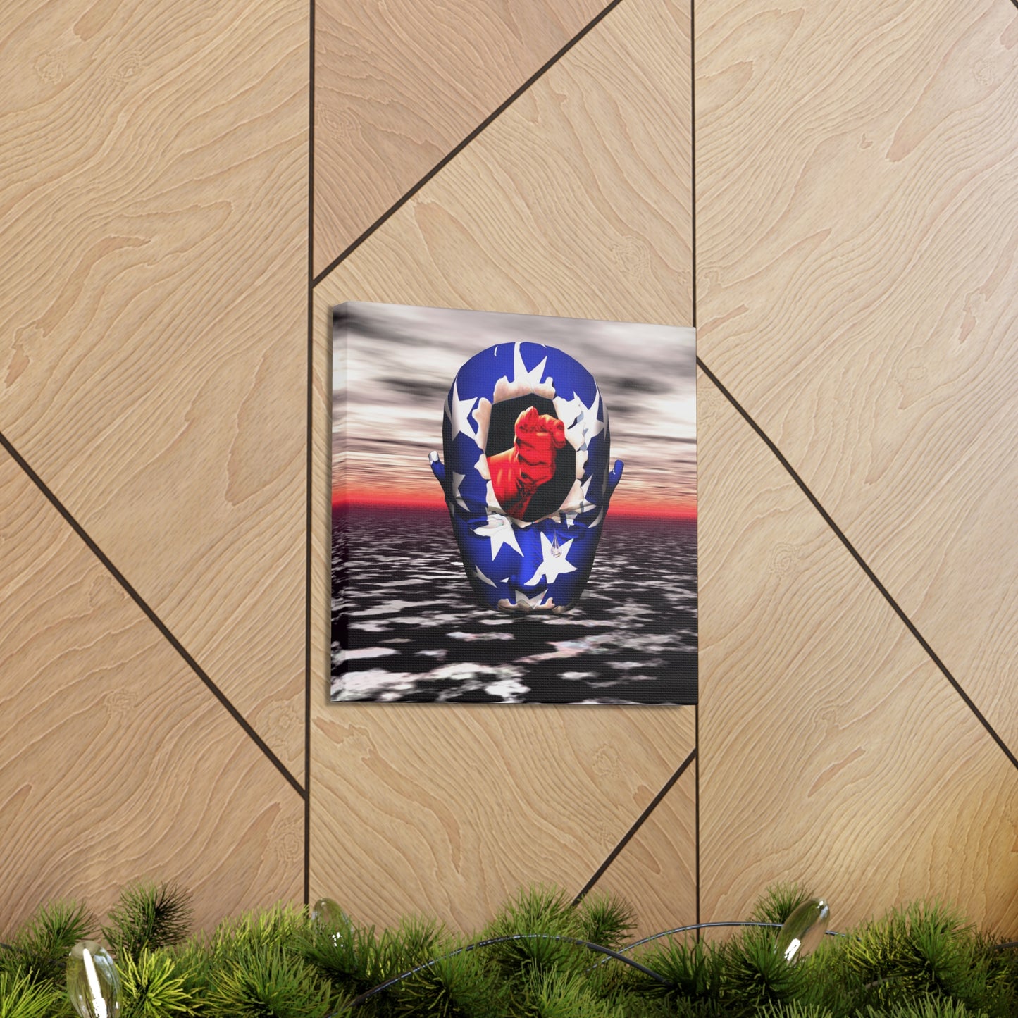 Universal Mind Soldier - Canvas, Gallery Wrapped - 12" x 12" x 1.25" - Master Minds Series - Ready to Hang!