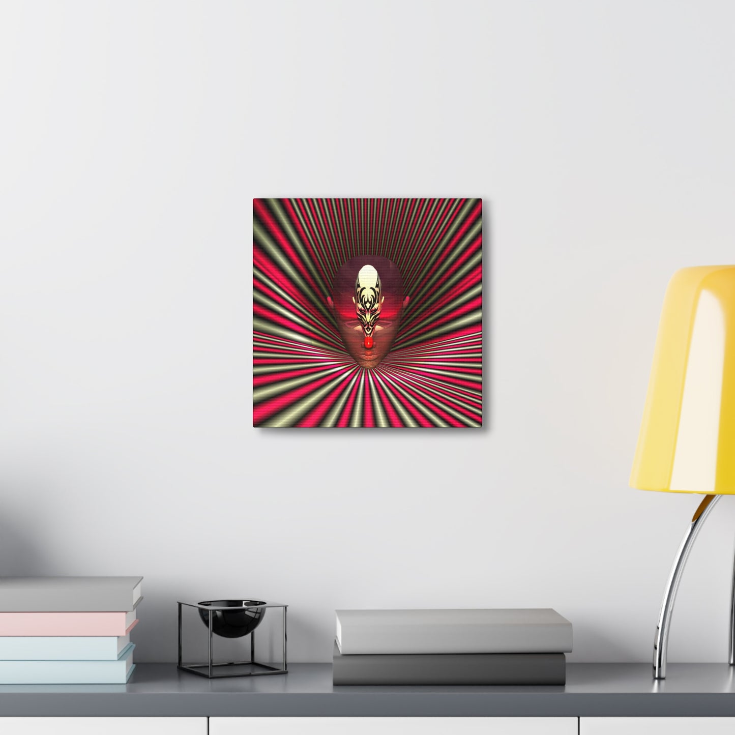 Funnelled Feline Mind Fixated - Canvas, Gallery Wrapped - 12" x 12" x 1.25" - Master Minds Series - Ready to Hang!