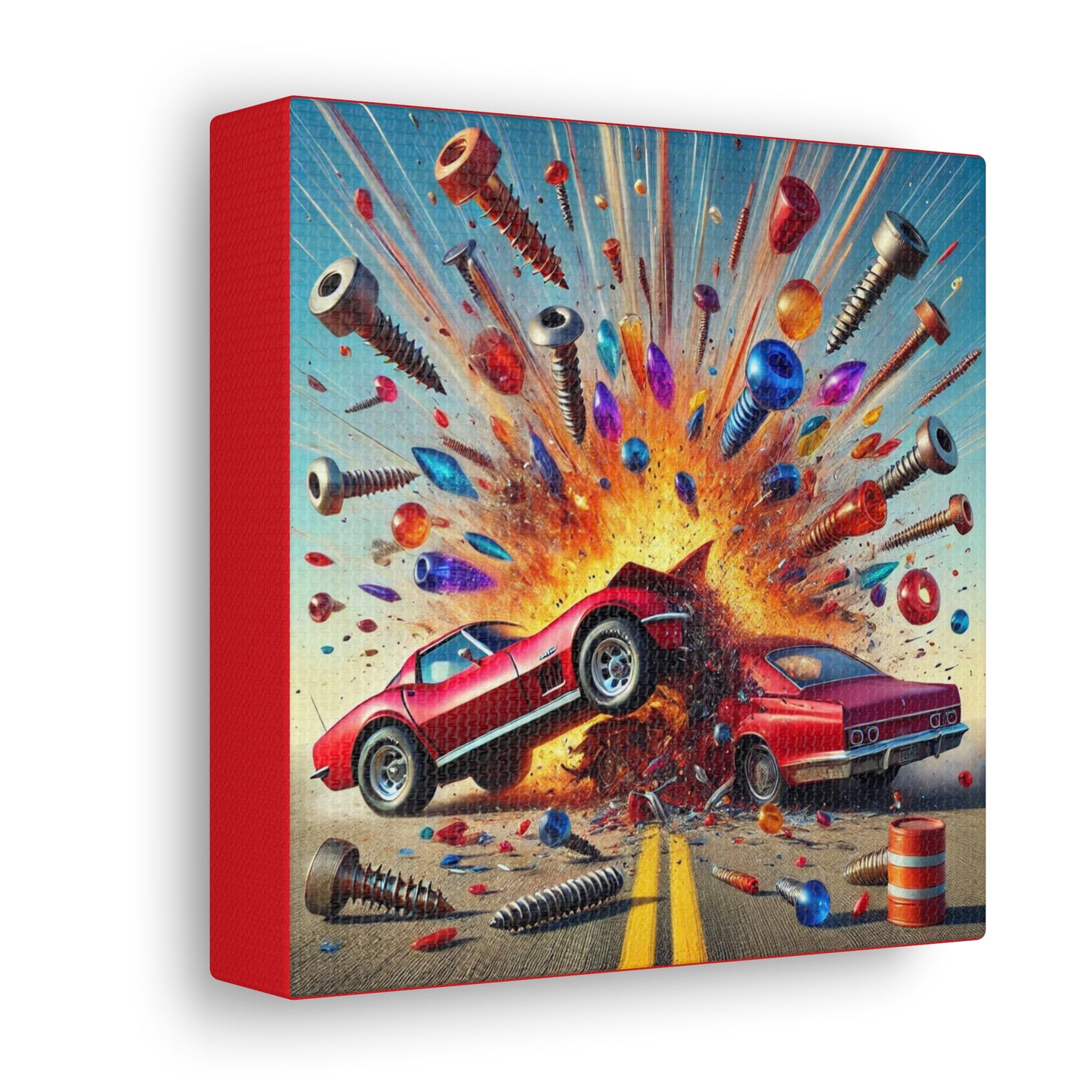 VELOCITY - Impact Series - 6x6 Canvas Gallery Wrap - Thick & Ready to Hang!